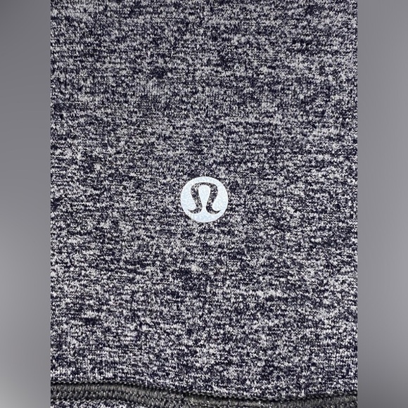 Lululemon Wunder Under High Rise Heathered Gray/Black Leggings - Picture 7 of 10
